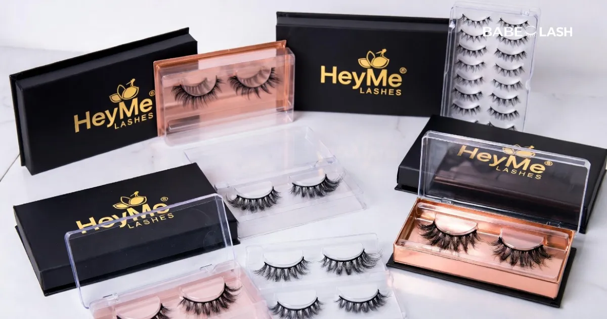 HeyMe Lashes Alibaba supplier mink and silk lash vendor Qingdao