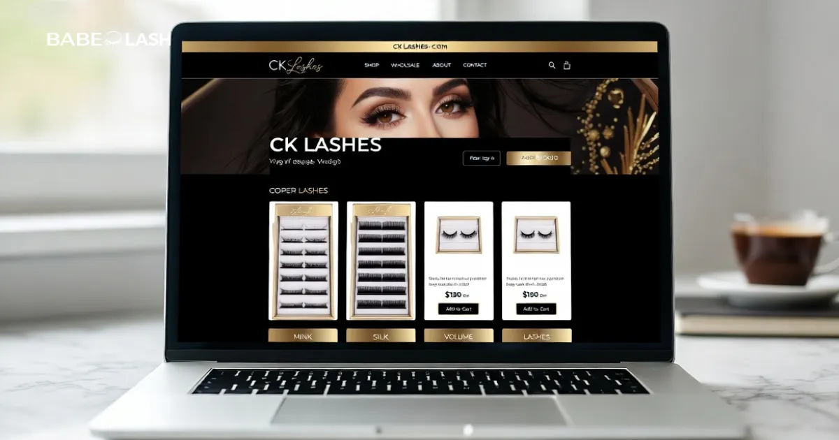 Lash vendor e-commerce store built on Shopify with product listings